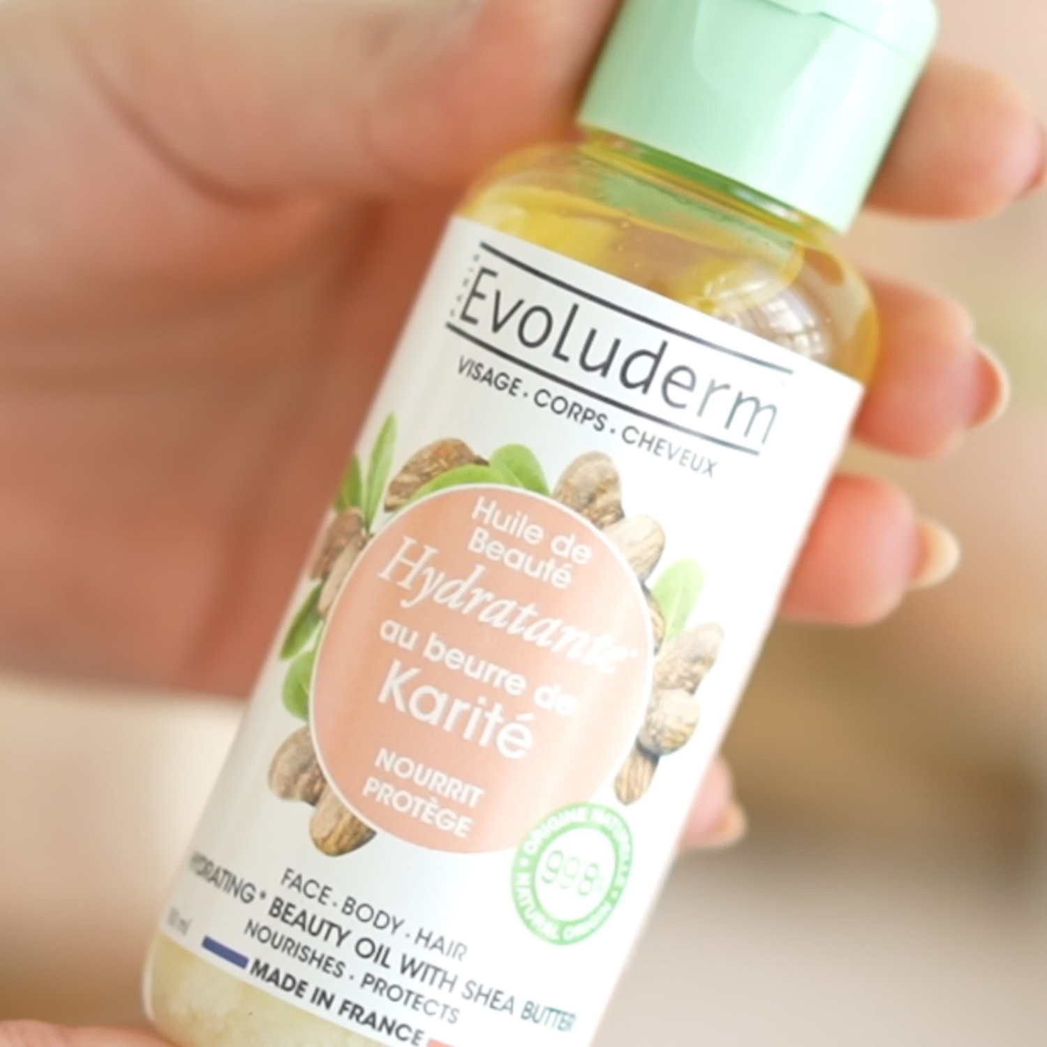 Evoluderm Huile de Beauté Hydratante au Beurre de Karité