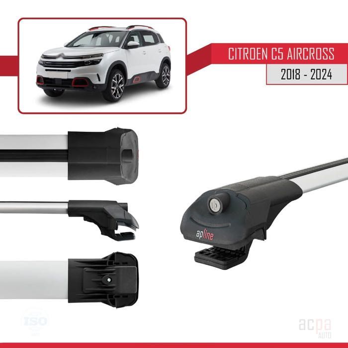Barras de techo ACE-1 para Citroën C5 Aircross 2018-2024, portaequipajes / Gris
