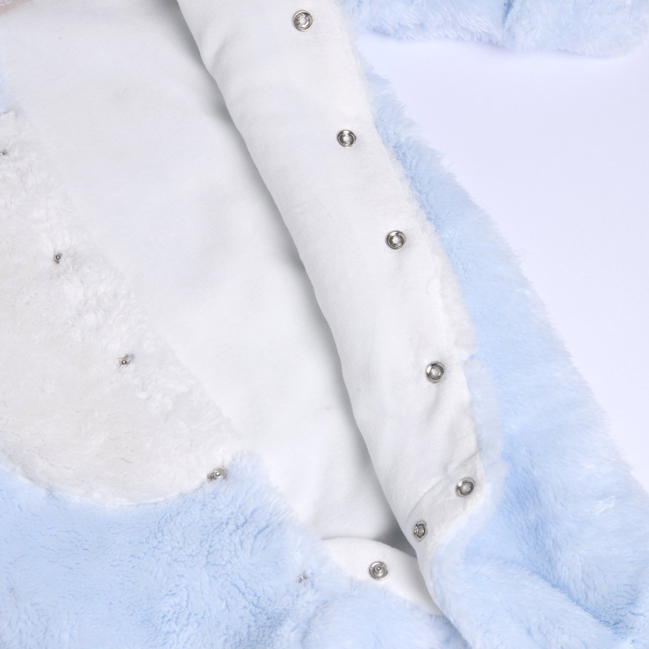 Weicher blauer Pelzpyjama