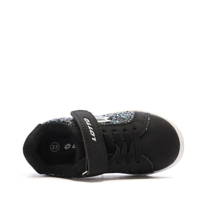 Zapatillas negras para niña Lotto Plaisance