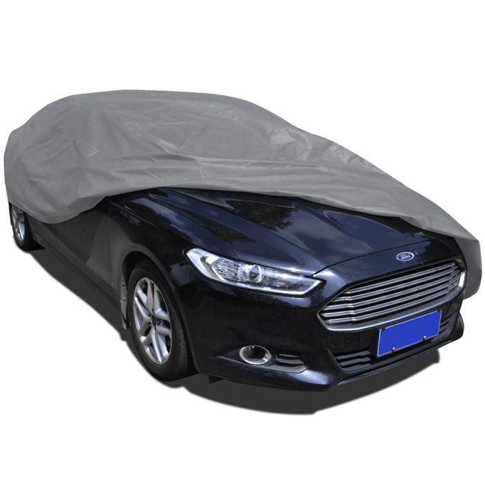Media funda para coche, no tejida, 432 cm de largo, gris, 3402009