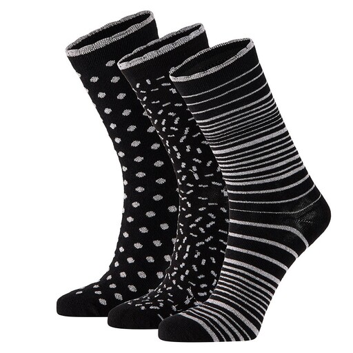  Calcetines Apollo Essentials Glitter Prata
