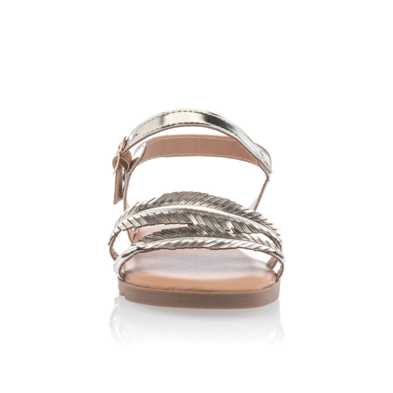 Sandalias amarillas para niña / Zapatos de punta abierta