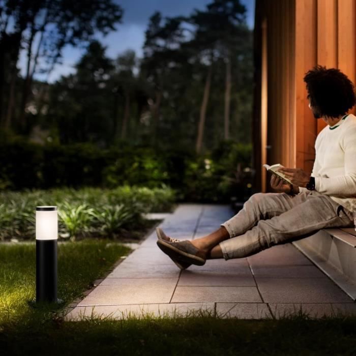 Bolardo exterior de baja tensión PHILIPS Garden Link, 24 W, IP44, 2700 K - Antracita