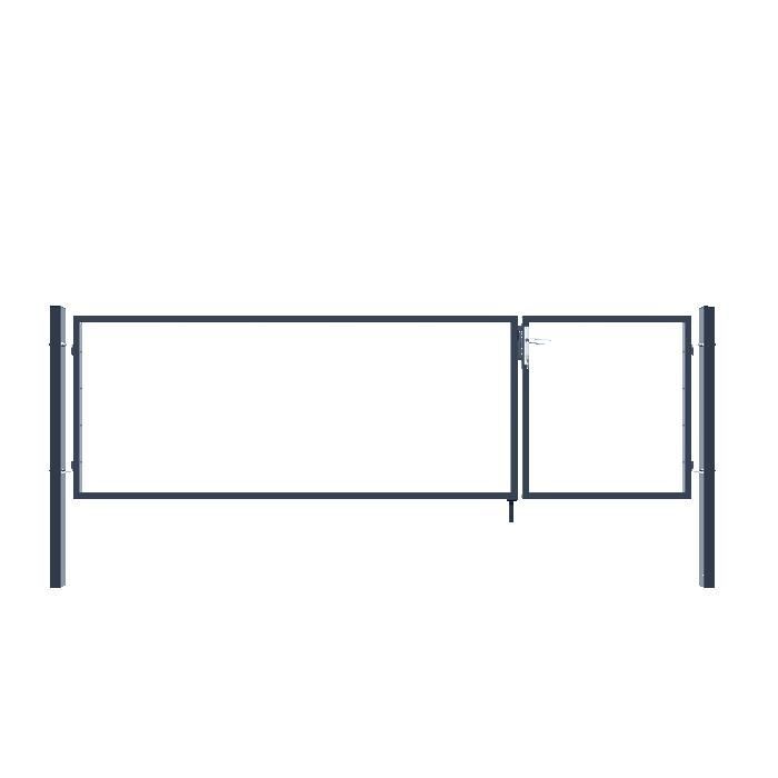 Puerta de jardín HOME DELUXE 'ADITUS' > Tamaño: 100 x 350 cm - Color: Antracita