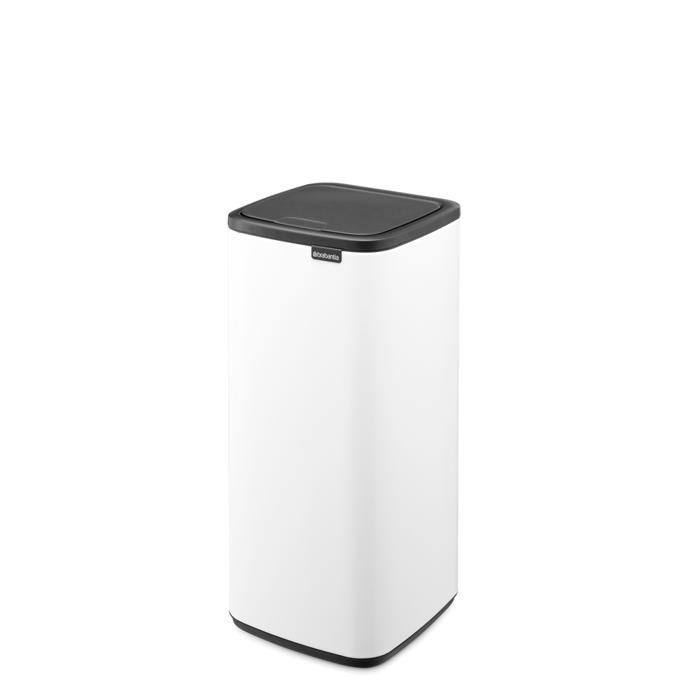 Papelera Brabantia Bo Touch, 30 litros - Blanca