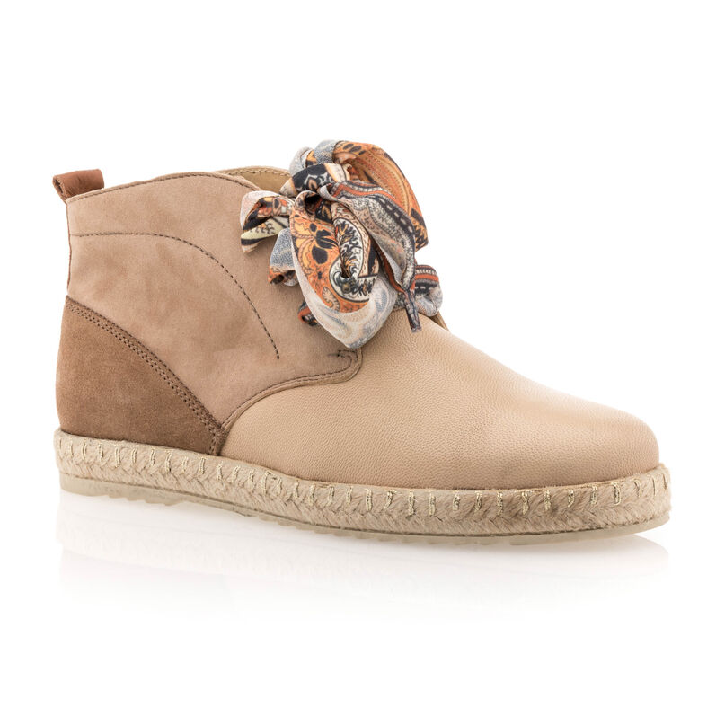 Beige Damenstiefel / Stiefeletten
