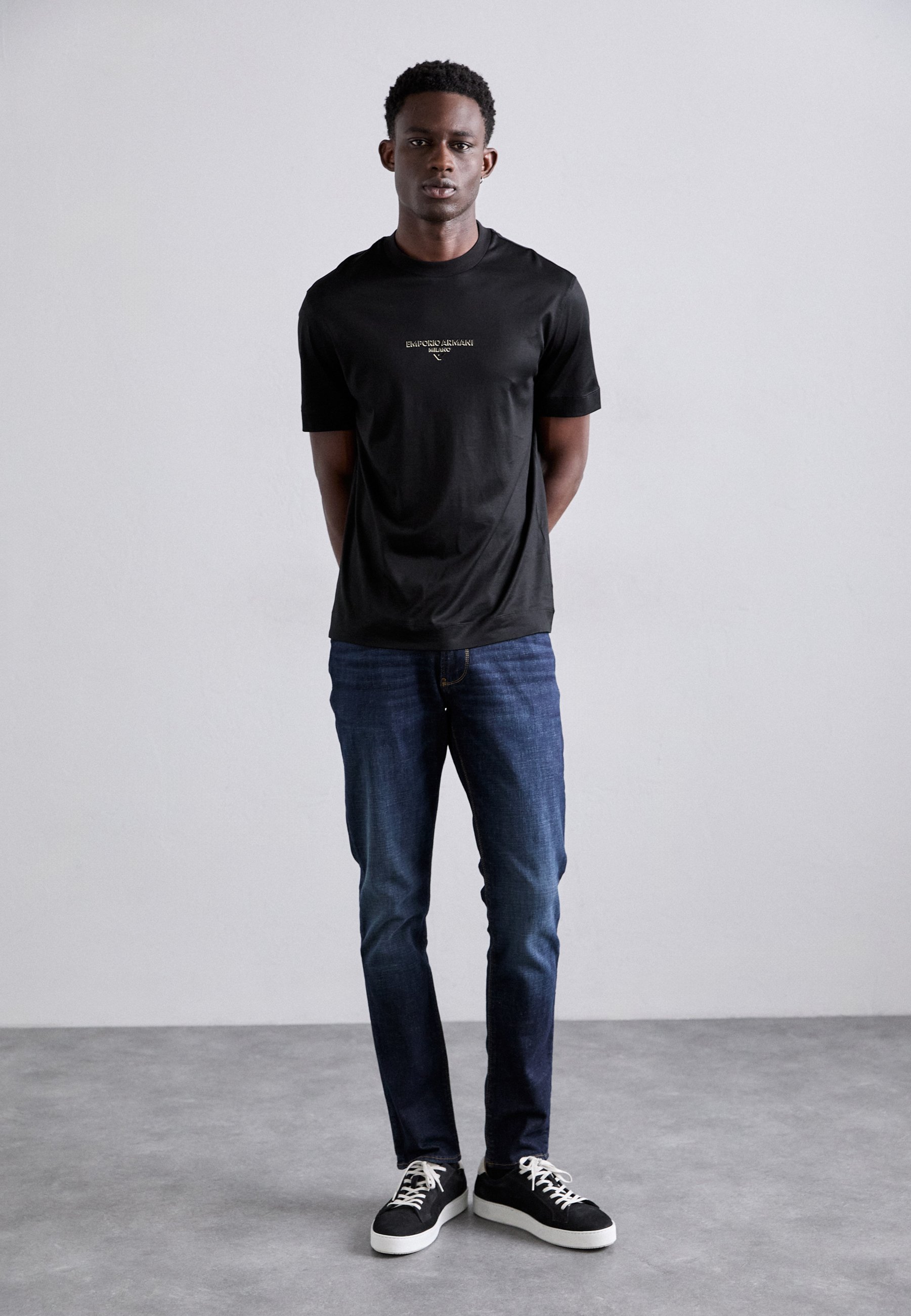 Emporio Armani 5 POCKETS PANT - Jeansy z prostą nogawką - niebieski denim