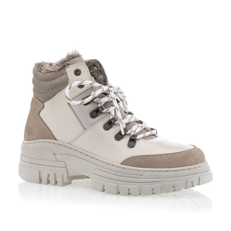 Beige Damenstiefel / Stiefeletten
