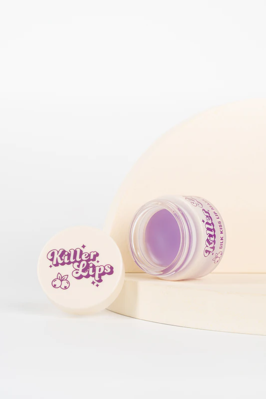 Máscara labial hidratante Killer Lips Silk Kiss com sabor de frutas vermelhas.