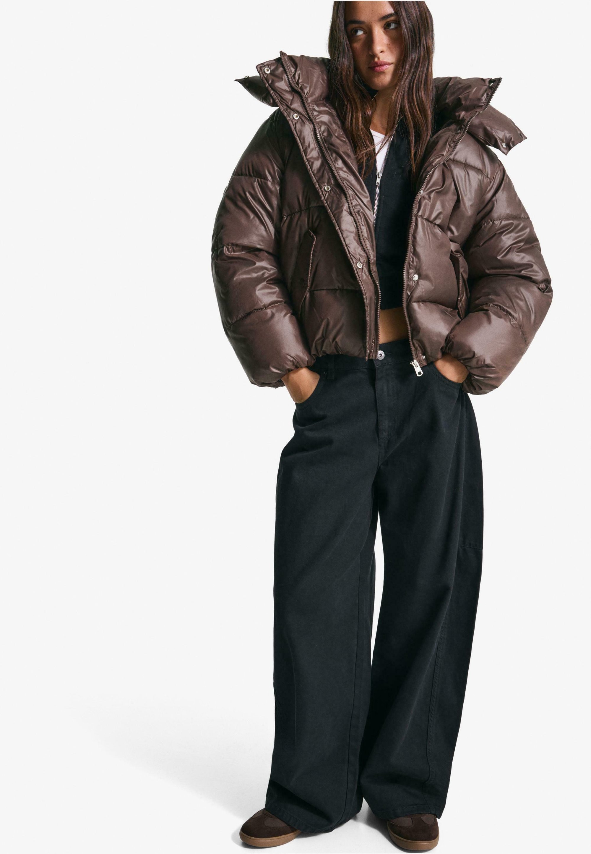 Bershka Winterjacke - braun