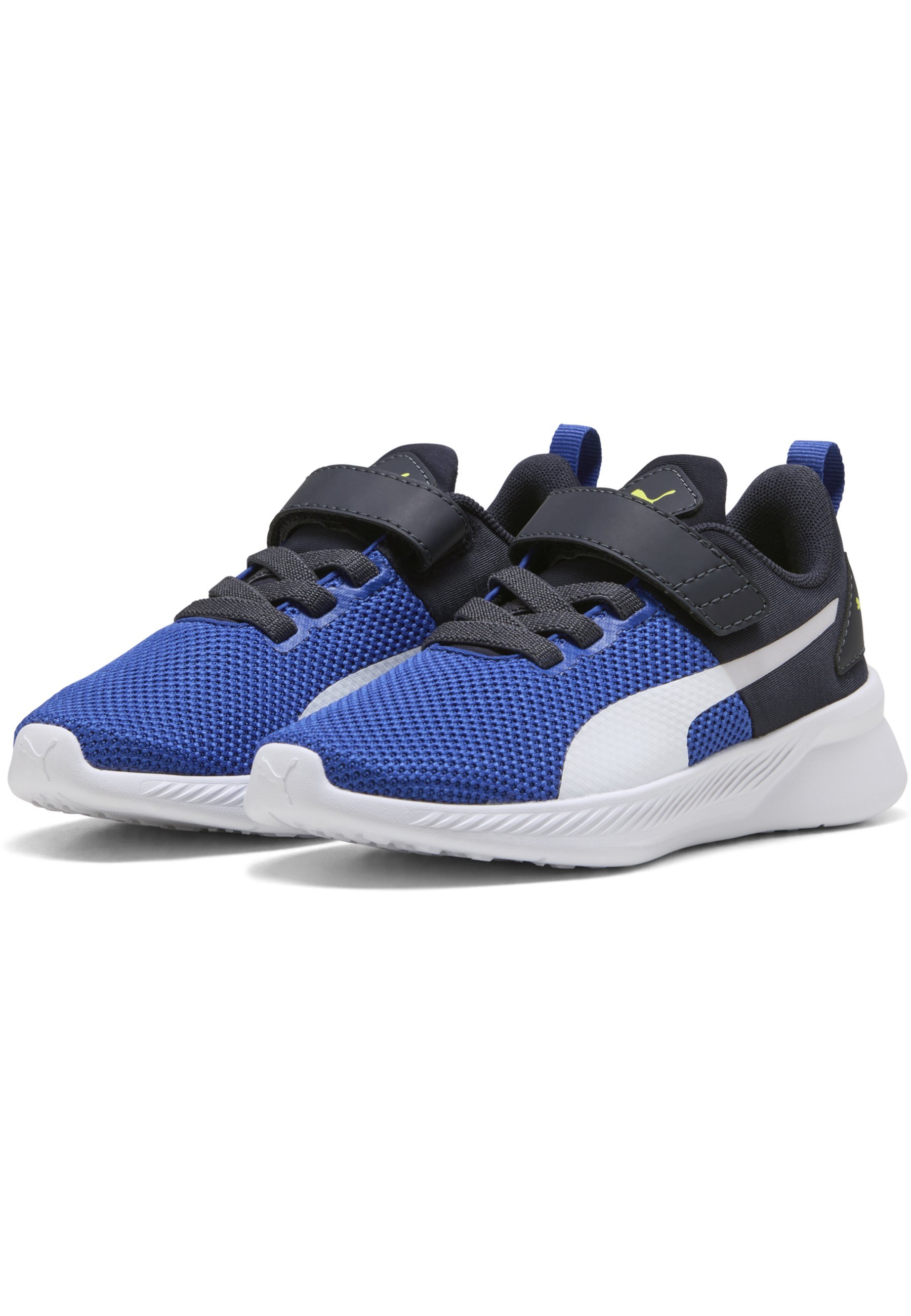 Puma FLYER RUNNER V PS - Scarpe da corsa su strada - blu acceso, blu navy e bianco