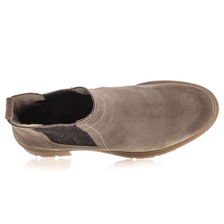Beige Damenstiefel / Stiefeletten