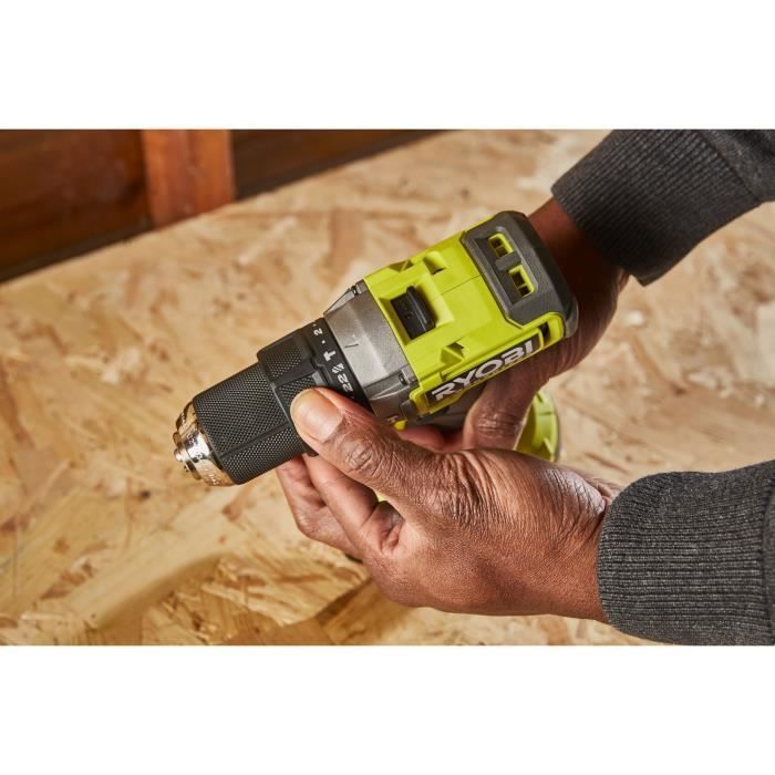 RYOBI - Taladro/atornillador de impacto sin escobillas ONE+ de 18 V y 54 Nm - 2 baterías de 4 y 2 Ah, cargador y bolsa de transporte - RPD18BL1-2C42S