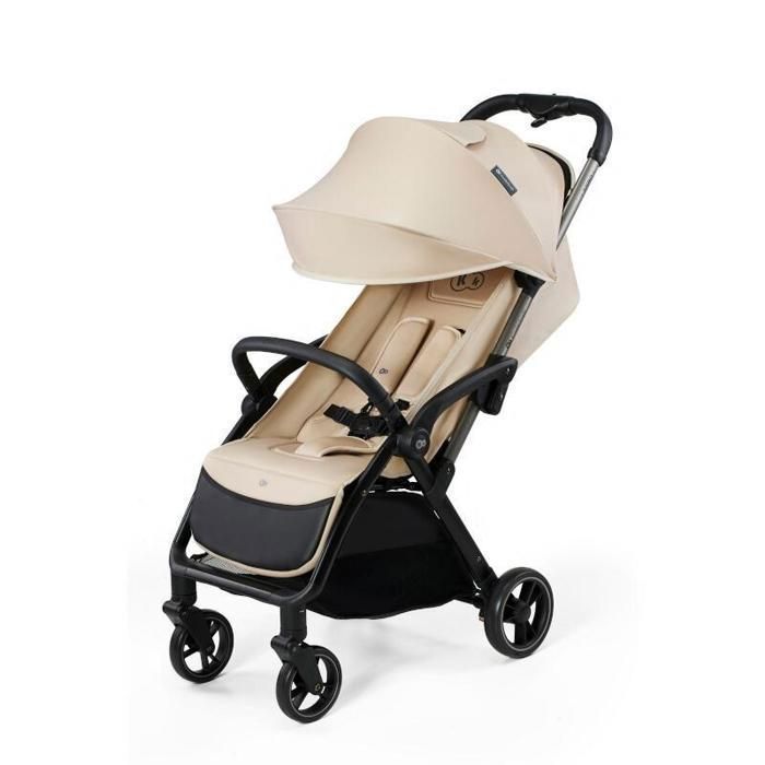 Poussette canne jusqu'à 22 kg Kinderkraft APINO, Pliage automatique, Imperméable, Poids de seulement 7,5 kg, Beige