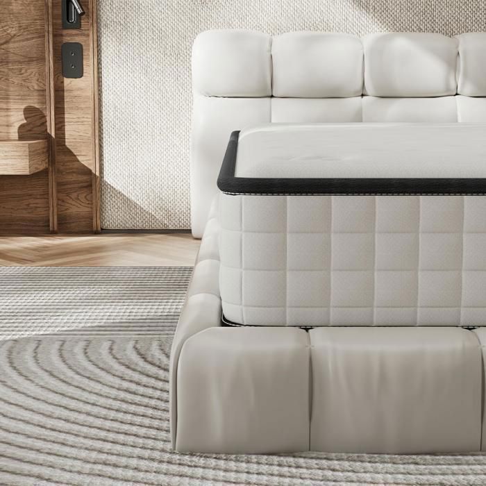 Matras, dekbed en kussenset, Matras 140x190 cm, 22 cm dik, Traagschuim