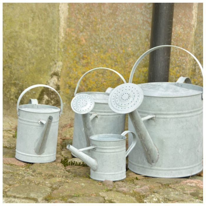 Arrosoir en Zinc - ESSCHERT DESIGN - 3,5 L - Gris - Acier galvanisé - Manuel