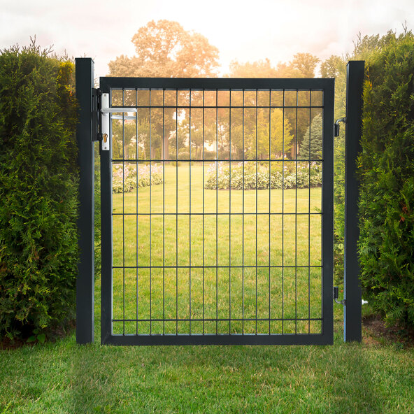 PORTARIUS kertkapu, antracit, 160 cm