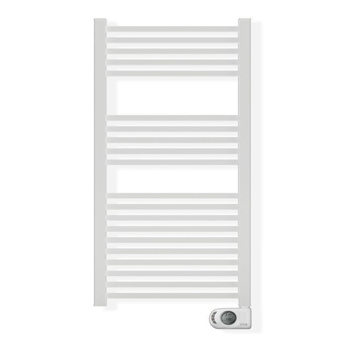 Sèche-serviettes électrique à inertie sèche HJM, 750 W, Square, Blanc