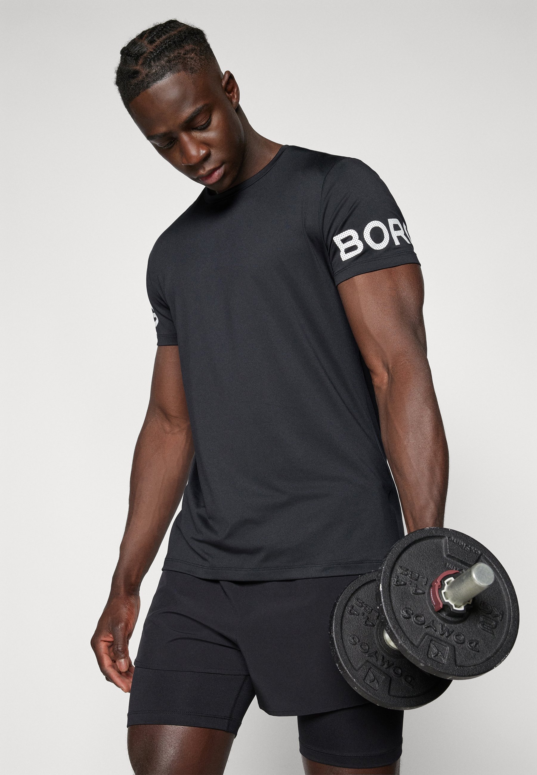 Björn Borg print T-shirt - zwarte schoonheid