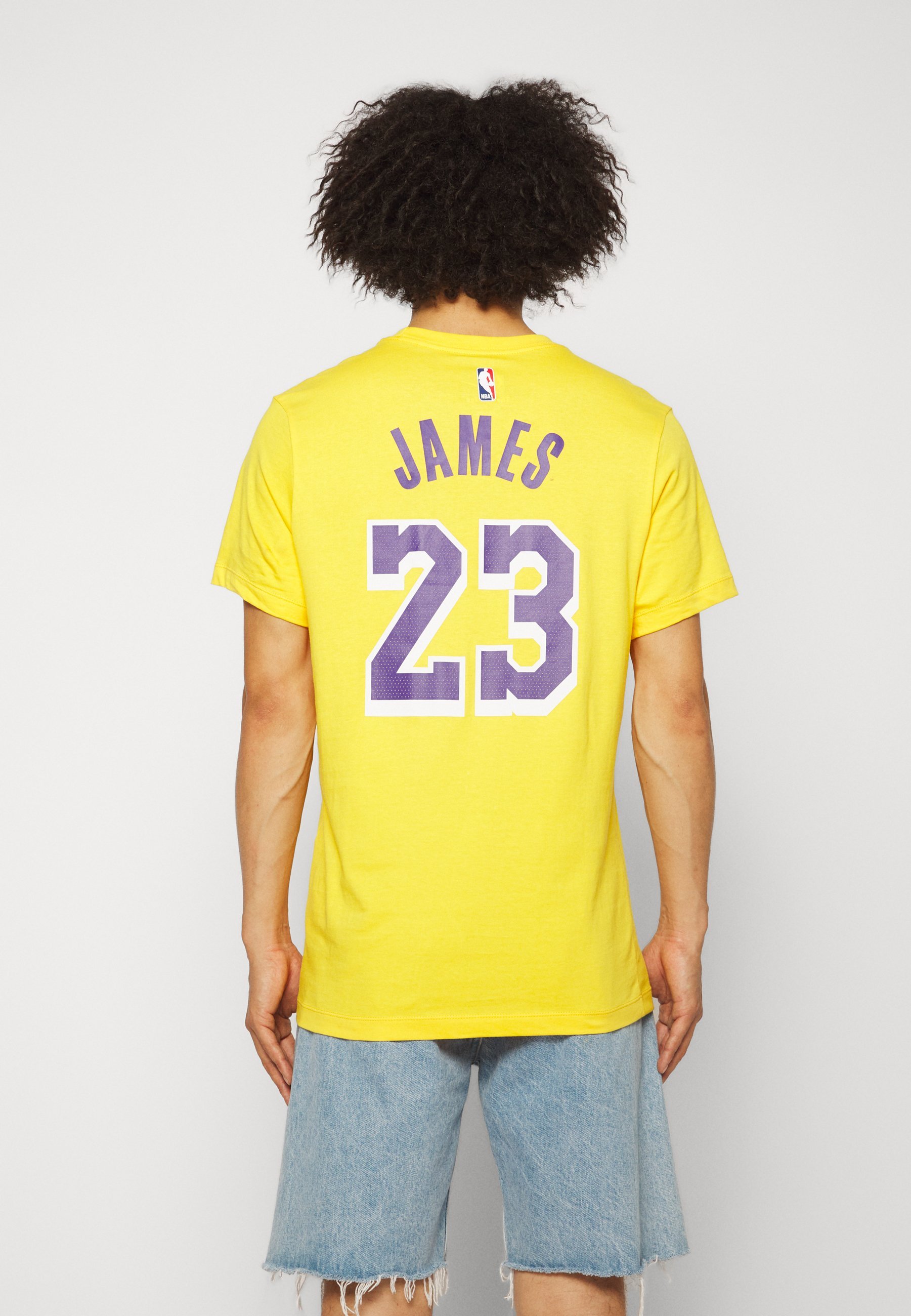 Nike Performance NBA LOS ANGELES LAKERS LEBRON JAMES T-shirt - Clubkleding - geel