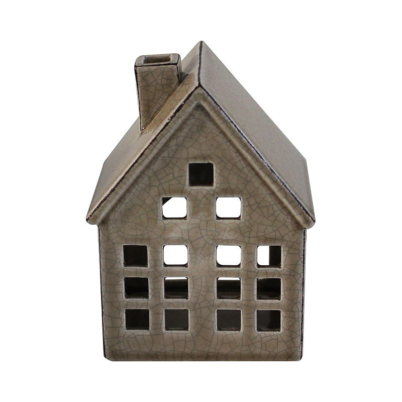 Portacandele per la casa, 10,6x8,7x14,2 cm, in ceramica