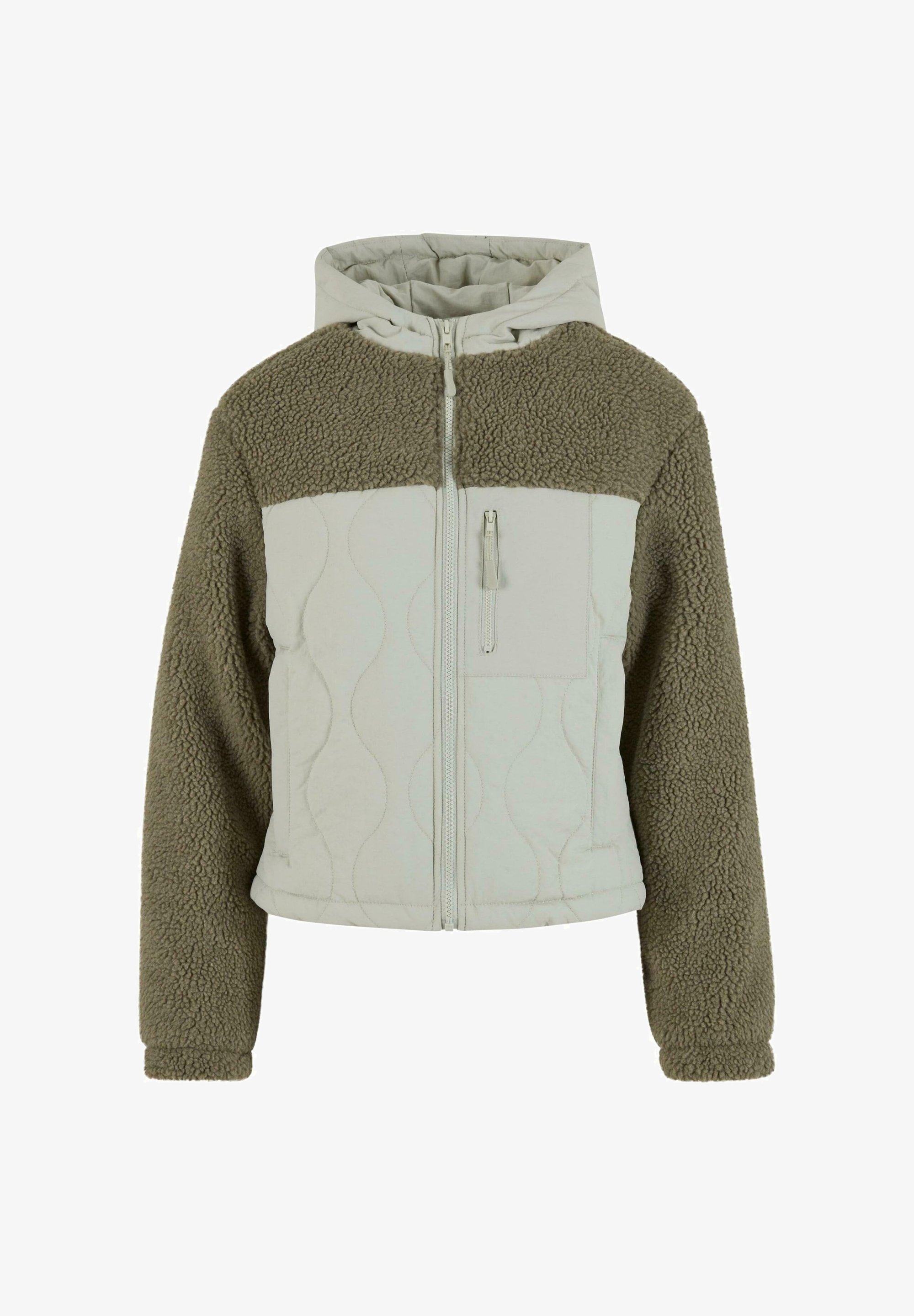 Urban Classics CRINKLE - Winterjas - lichtgroen steengroen