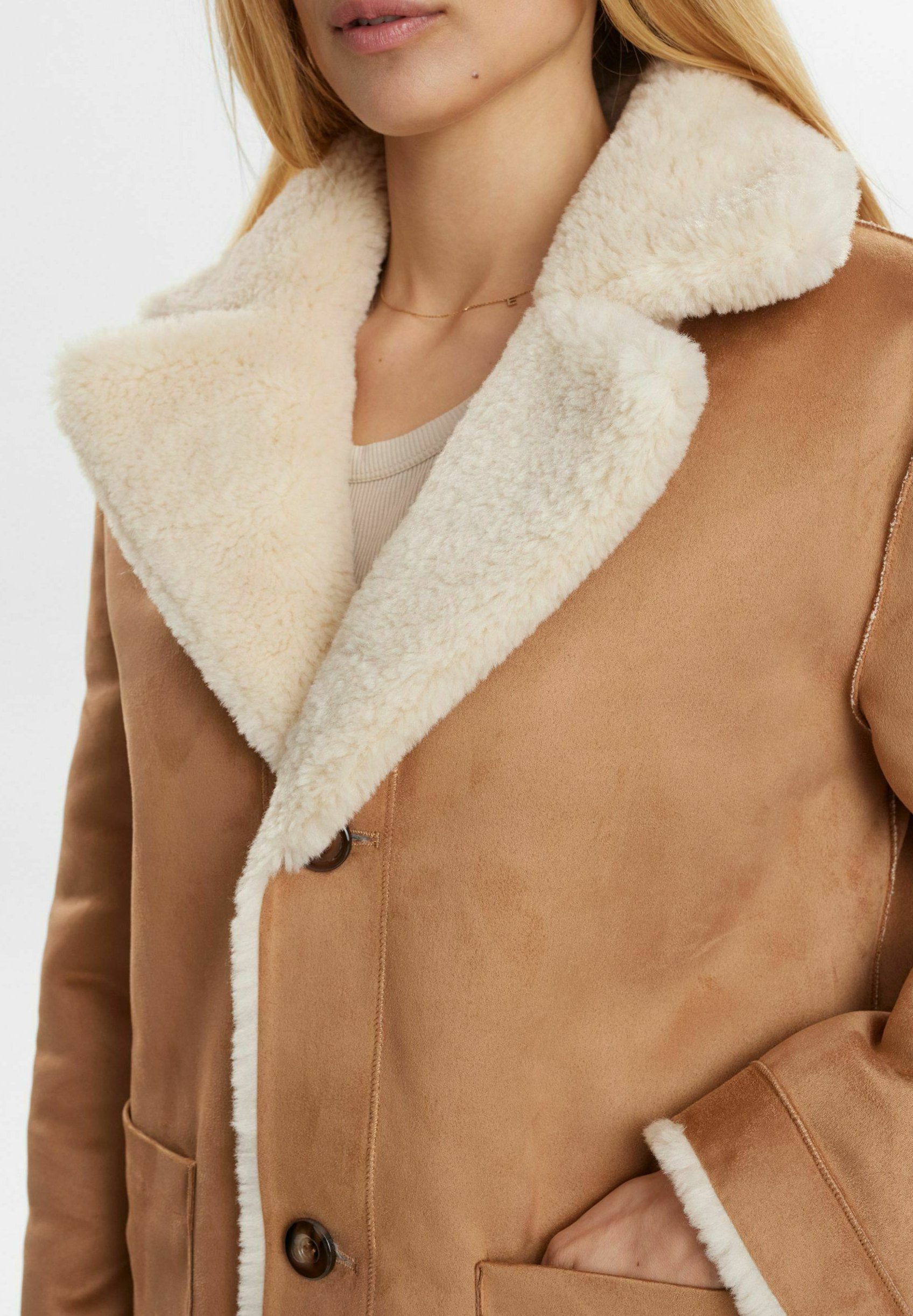 Nümph NUELLIOT REVERSIBLE - Cappotto invernale - cognac