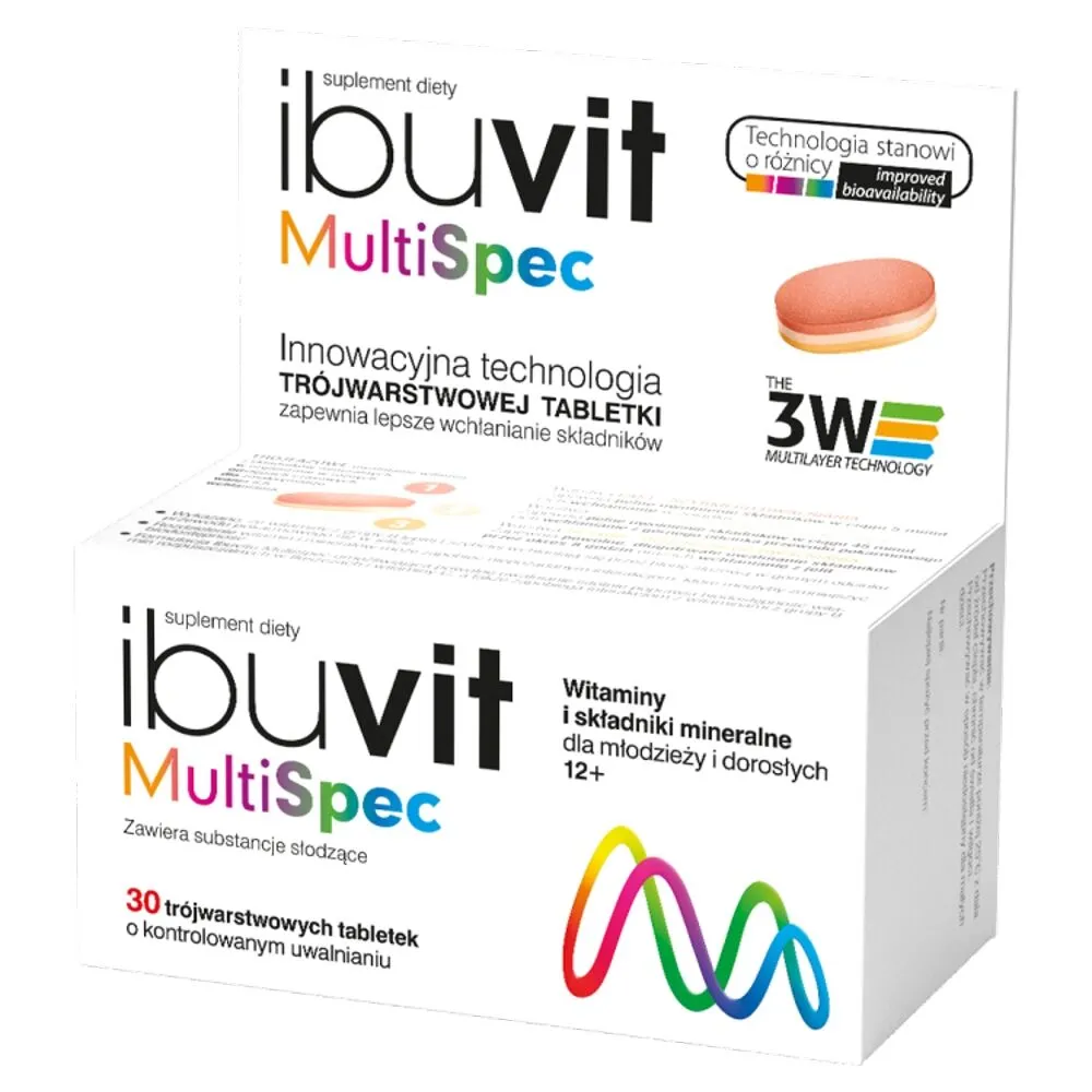 Ibuvit MultiSpec, Zestaw witamin i minerałów, Tabletki