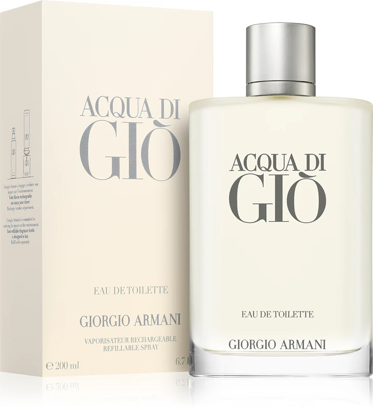 Armani Acqua di Giò eau de toilette garrafa recarregável para homens