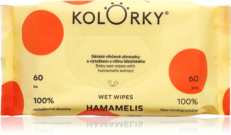Kolorky vlažni robčki Hamamelis nežni vlažni robčki za otroke