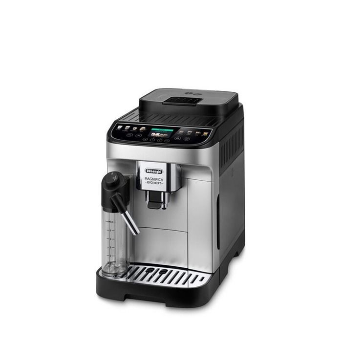 Cafetera espresso Delonghi Magnifica Evo ECAM310.80.SB de 1450 W, color plata y negro, con molinillo incluido.