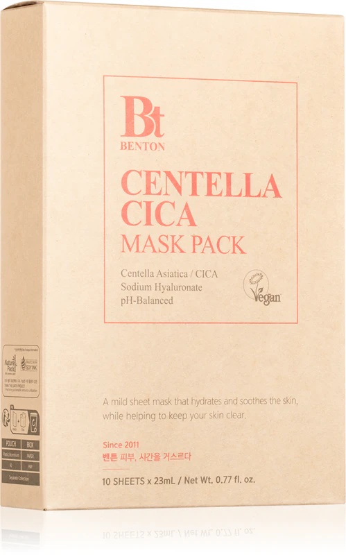 Benton Goodbye Redness Centella pomirjujoča maska za problematično kožo