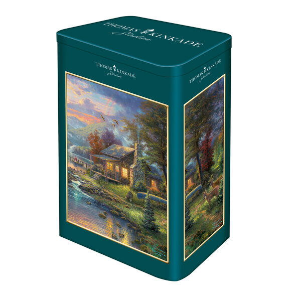 Παζλ T. Kinkade, 500 κομμάτια, σε μεταλλικό κουτί, Nature' Paradise