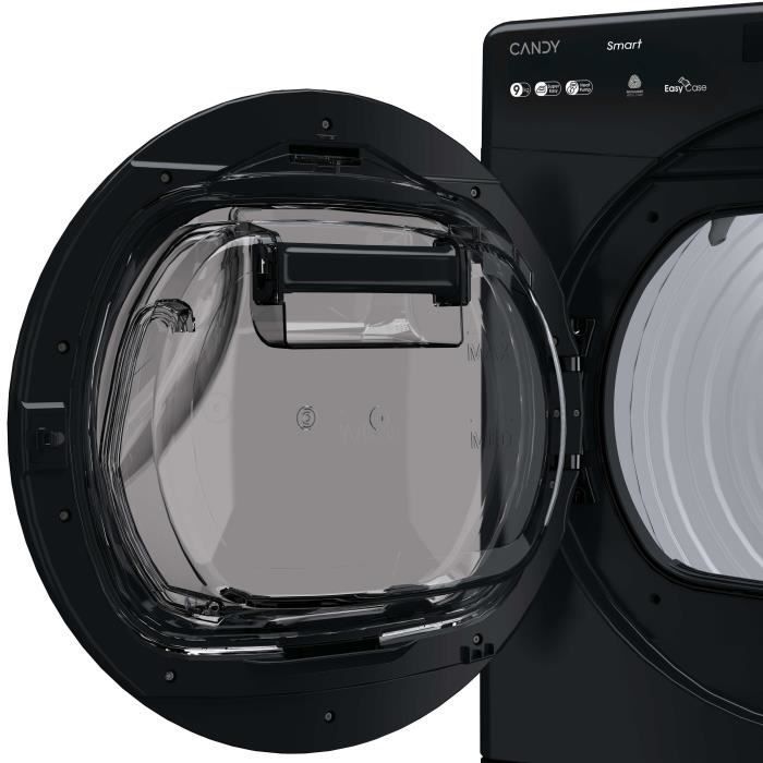 Asciugatrice a pompa di calore intelligente CANDY CS EH9N2LBEB-S - 9 kg - Cestello EasyCase - Classe energetica D - Nera