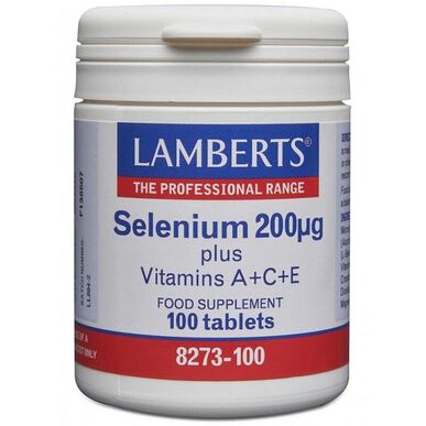 Lamberts Seleeni 200 mCG AC- ja E-vitamiini 100 tablettia 100 tablettia