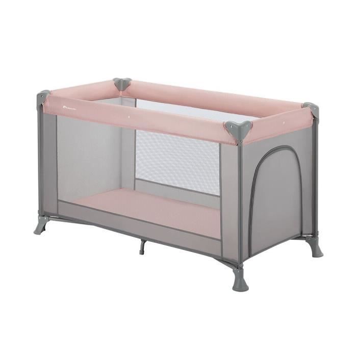 Lettino da viaggio BEBECONFORT Sweet Dreams, dalla nascita fino a 3 anni (fino a 15 kg) + borsa per il trasporto, rosa