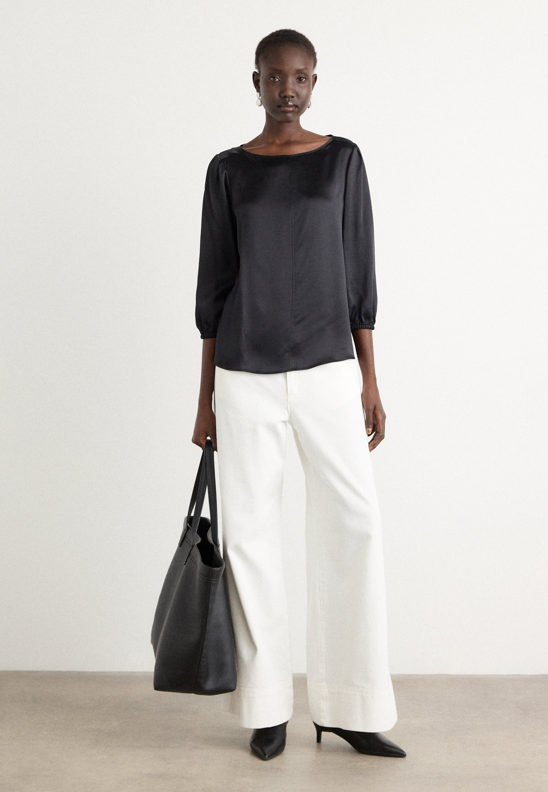 Marc Cain top met lange mouwen - zwart