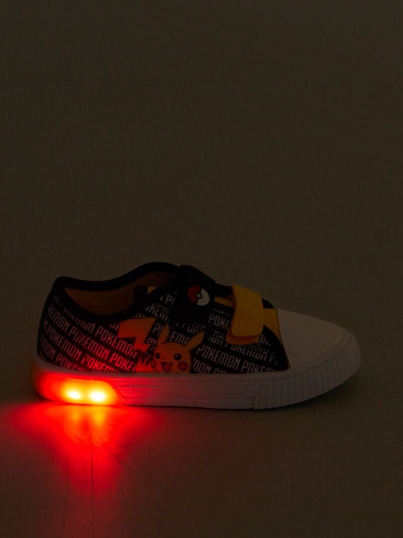 Tênis de cano baixo 'Pokémon' com velcro - PRETO