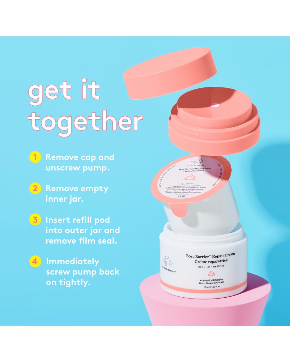 Cremă hidratantă DRUNK ELEPHANT Bora Barrier Repair Cream Refill