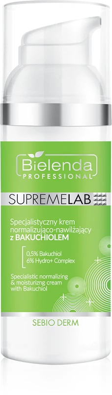 „Bielenda Professional Supremelab Sebio Derm“ normalizuojantis ir drėkinamasis kremas.