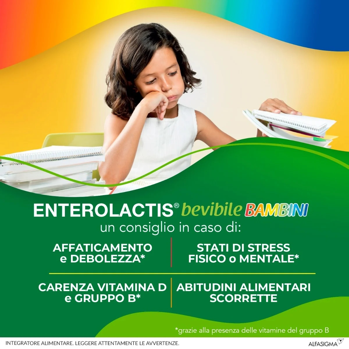 ENTEROLACTIS Enterolactis Bebida infantil 12 garrafas x 10 ml Suplemento alimentar com fermentos lácteos