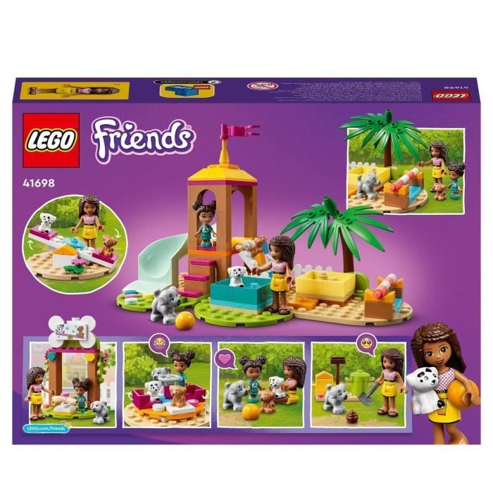 LEGO® 41698 Friends Hundespielplatz Spielzeug für Kinder ab 5 Jahren, mit Rutsche und Spielfigur, Geschenkidee