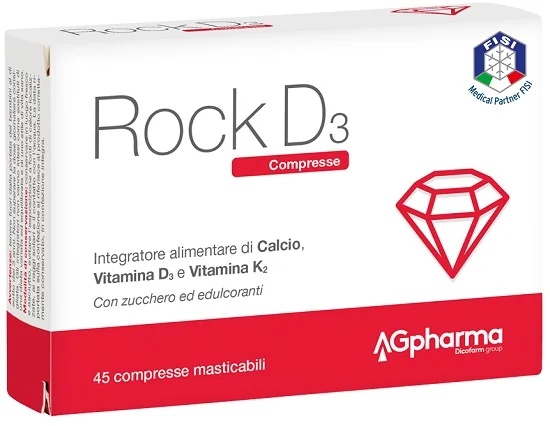 AG PHARMA Rock D3 45 Complément alimentaire pour les os 45 comprimés