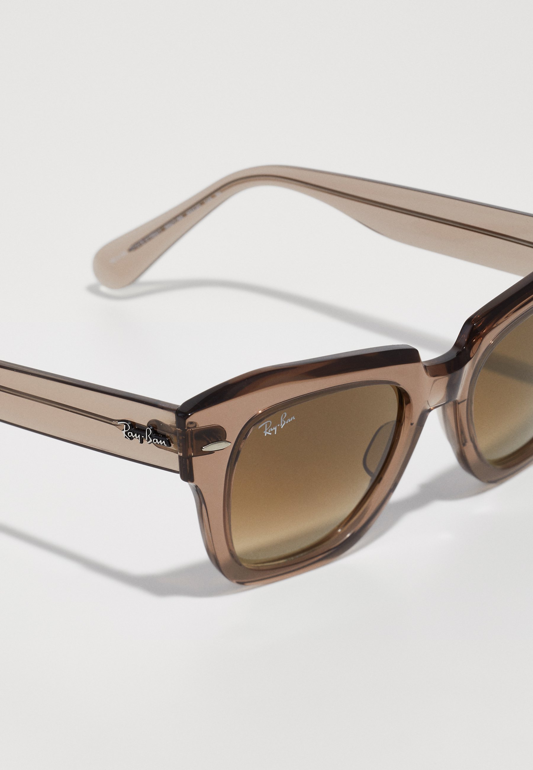 Ray-Ban STATE STREET - Akiniai nuo saulės - skaidrūs šviesiai rudi / gradientiniai rudi