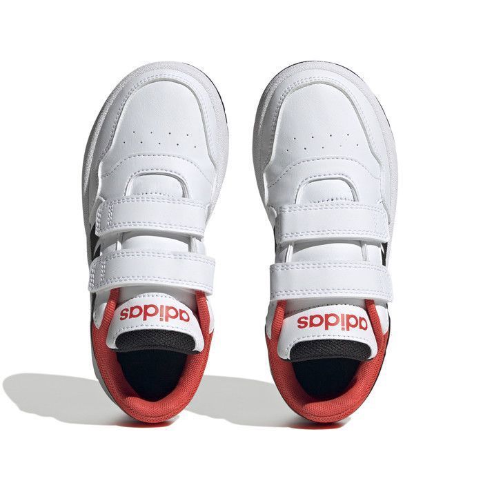 Zapatillas bajas Hoops 3.0 cf c de piel o piel sintética - Adidas - Con cordones - Para niño - Blancas
