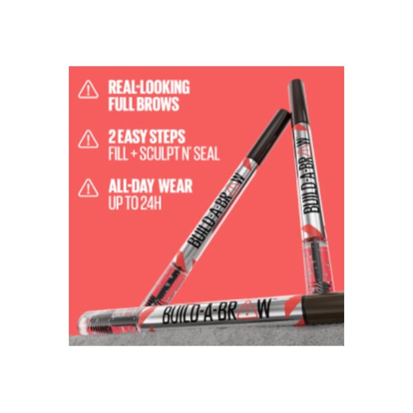 Maybelline New York Build-A-Brow 260 Deep Brown Wenkbrauwpotlood en -Gel<br>