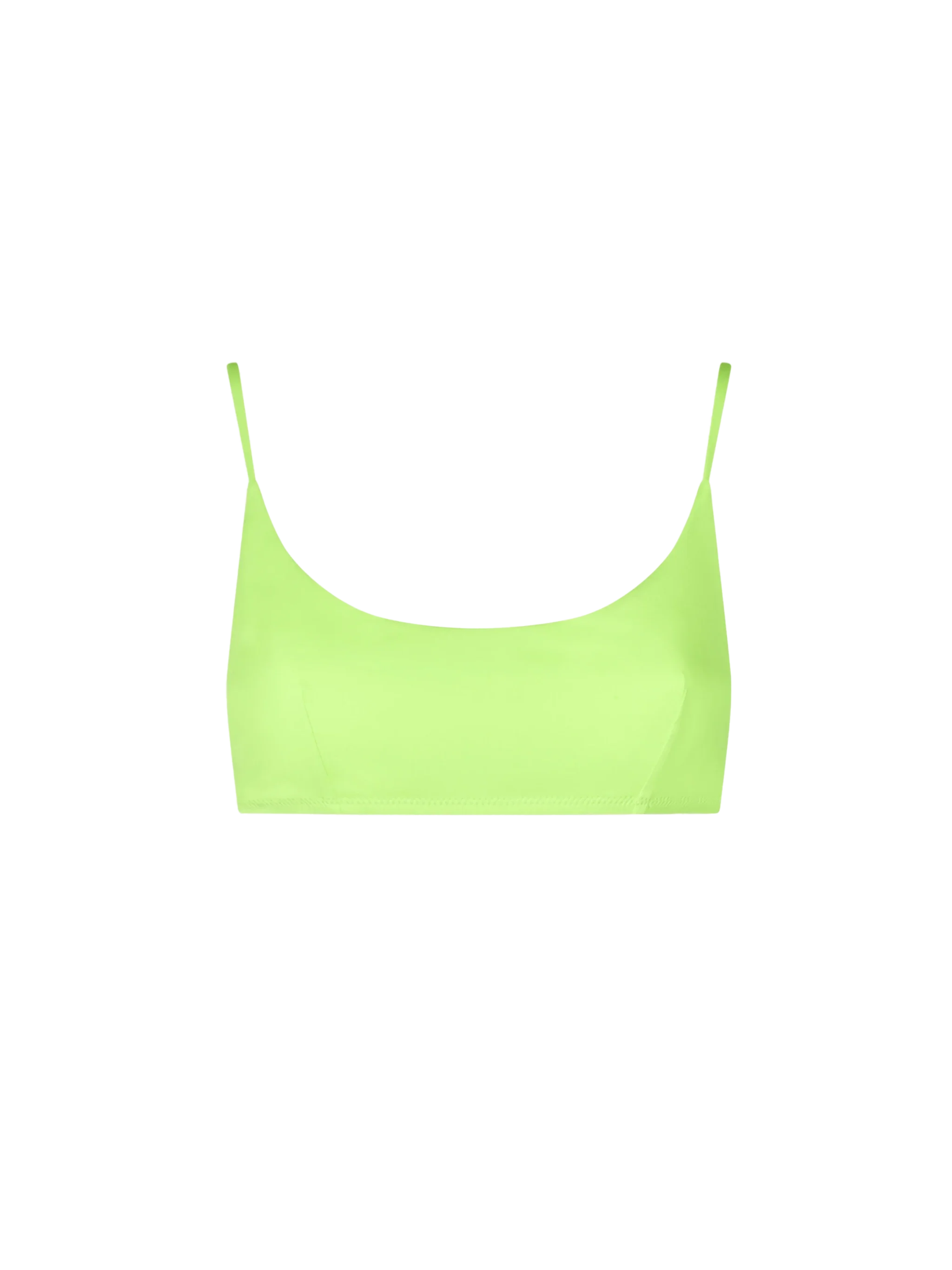 Disfraz de bralette da donna giallo fluo