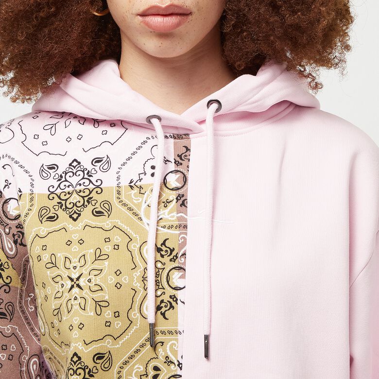 Bluza z kapturem w stylu paisley Small Signature Block Oversized