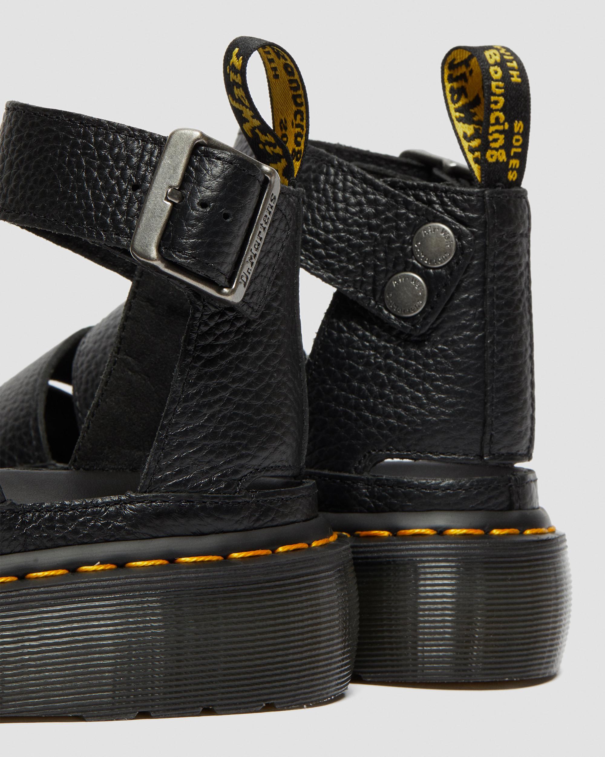 Clarissa II Quad Milled Nappa Leder Plateau Sandalen